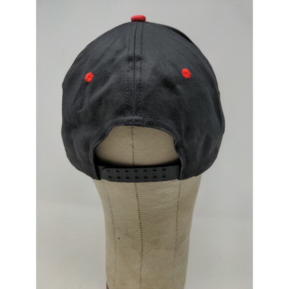 Caterpillar CAT Snapback Hat OSFA Black & Red Embroidered Logo - Picture 6 of 10